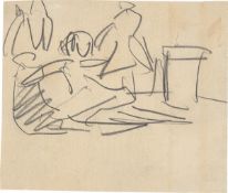 Ernst Ludwig Kirchner. ”Szene mit Figuren”. 1910/11