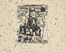 Lyonel Feininger. ”Rathausplatz”. 1918