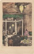 Lesser Ury. ”Abend im Kaffee Bauer in Berlin”. 1919
