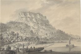 Adrian Zingg. View of Lilienstein.
