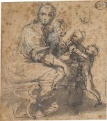 Perino del Vaga. Madonna with children.