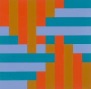 Richard Paul Lohse. ”Zwei und zwei gleiche Farbgruppen”. 1965/69