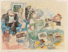 George Grosz. ”Ein Abend in Berlin/Keiner sagt es/After the Dinner”. 1930