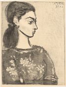 Pablo Picasso. ”Femme au corsage à fleurs”. 1957