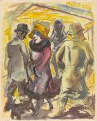 George Grosz. ”Straßenszene Berlin (Here is no hurry)”. 1923
