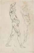 Jacopo da Pontormo. ”Studio di uomo che cammina” (Study of a walking man). Circa 1517