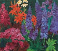 Emil Nolde. ”Feuerlilien und Rittersporn”. 1920