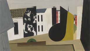 Werner Heldt. ”Stilleben mit Häusern (Sonntagnachmittag)”. 1952