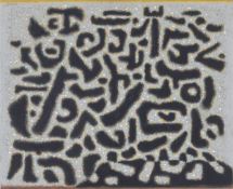 Willi Baumeister. ”Schwarze Bewegung mit Punkten”. 1955