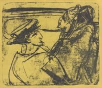 Ernst Ludwig Kirchner. ”Zwei Frauen in einem Boot”. 1912