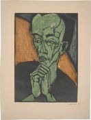 Erich Heckel. ”Männerbildnis”. 1919