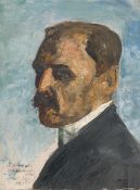 Lesser Ury. ”Selbstbildnis (Ich selbst als ich krank war)”. 1915