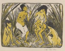 Otto Mueller. ”Auffindung des Moses”. Circa 1920
