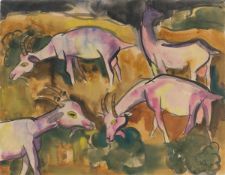 Karl Schmidt-Rottluff. ”Ziegen”. Circa 1925/26