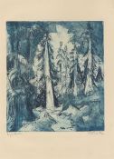 Ernst Ludwig Kirchner. ”Alpenweg mit Wettertannen”. 1919