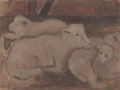Paula Modersohn-Becker. ”Liegende Schafe”. Circa 1903