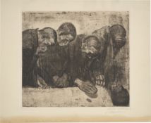 Käthe Kollwitz. ”Die vier Trauernden” (”Gedenkblatt für Karl Liebknecht”). 1919
