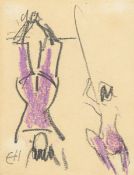 Erich Heckel. Trapeze artists. Circa 1910