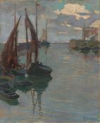 Julie Wolfthorn. ”Segelboote im Hafen”. 1912