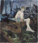 Hernan Bas. ”Peace and Parrots (Luke Halpin)”. 2005