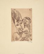 Conrad Felixmüller. ”Der Sohn (Meine Frau und mein Sohn)”. 1919/after 1945