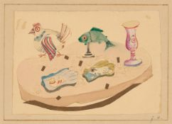Hans Reichel. Still life with chicken. Early 1920s