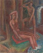 Alfred Heinrich Pellegrini. ”Paar am Wasserfall”. 1918
