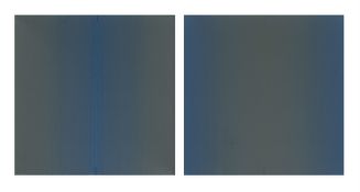 Johannes Geccelli. ”MITTBLAU QUADRAT” / ”BLAURAND QUADRAT”. 1994