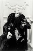 Helmut Newton. Andy Warhol, Paris. 1976