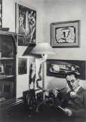 Man Ray. Man Ray in his home in Hollywood. 1948