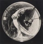 Umbo (i.e. Otto Umbehr). On the roof of the Schell House on the Landwehr Canal in Berlin. 1935