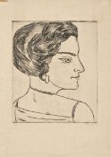 Max Beckmann. ”Naila im Profil (Bildnis Frau H. M.)”. 1923