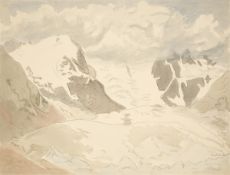 Erich Heckel. ”Gletscher i. Nebel”. 1956