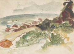 Max Kaus. Coastal landscape. 1923