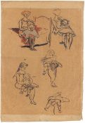 Heinrich Zille. Figure sketches.