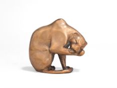 Philipp Harth. ”Leopard, seine Pfote leckend”. 1931/after 1963