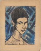 Otto Mueller. ”Bildnis Eugen (Knabenkopf 1919)”. 1919