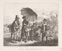 Johann Adam Klein. ”Die Maler auf der Reise”. 1818/19