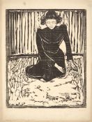Edvard Munch. ”Frau, auf dem Boden sitzend”. 1899
