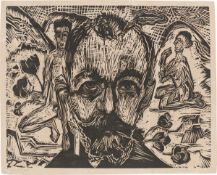 Ernst Ludwig Kirchner. ”Hodlerkopf”. 1918