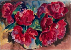 Karl Schmidt-Rottluff. Red peonies. In the late 1920s