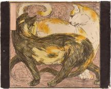 Franz Marc. ”Zwei Katzen”. 1909/10