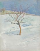 August Macke. ”Baum in verschneiter Landschaft”. 1910