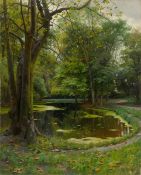 Peder Mønsted. ”Sommertag im Hofgarten”. 1901