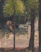 Lesser Ury. ”Frühling im Tiergarten”. Circa 1890