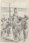 August Macke. ”Leute auf der Brücke”. 1914