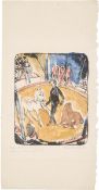 Erich Heckel. ”Zirkus (Weisse Pferde)”. 1921