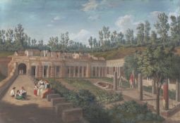 Jakob Philipp Hackert. ”Die Villa des Diomedes in Pompeji”. 1793