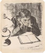 Max Beckmann. ”Lesender Mann II (Selbstbildnis)”. 1912
