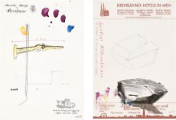 Martin Kippenberger. Untitled (Kremslehner Hotels in Vienna / Ristorante Albergo all'Arciduca…. 1988